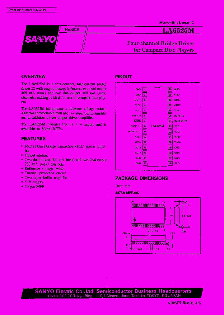 LA6525M_184001.PDF Datasheet