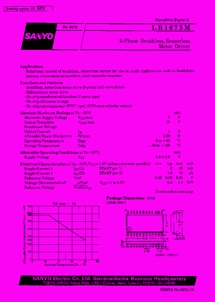 LB1673M_38400.PDF Datasheet