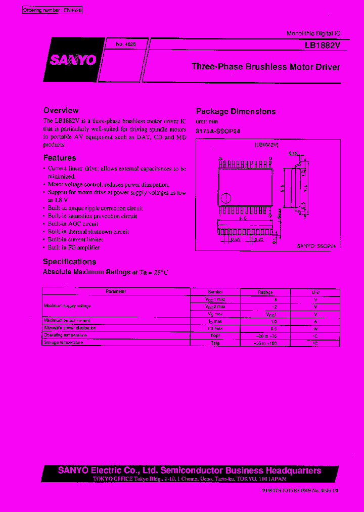 LB1882V_147664.PDF Datasheet