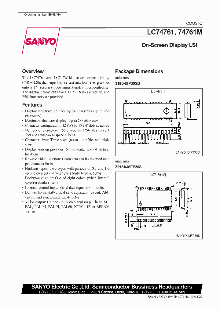 LC74761_120641.PDF Datasheet