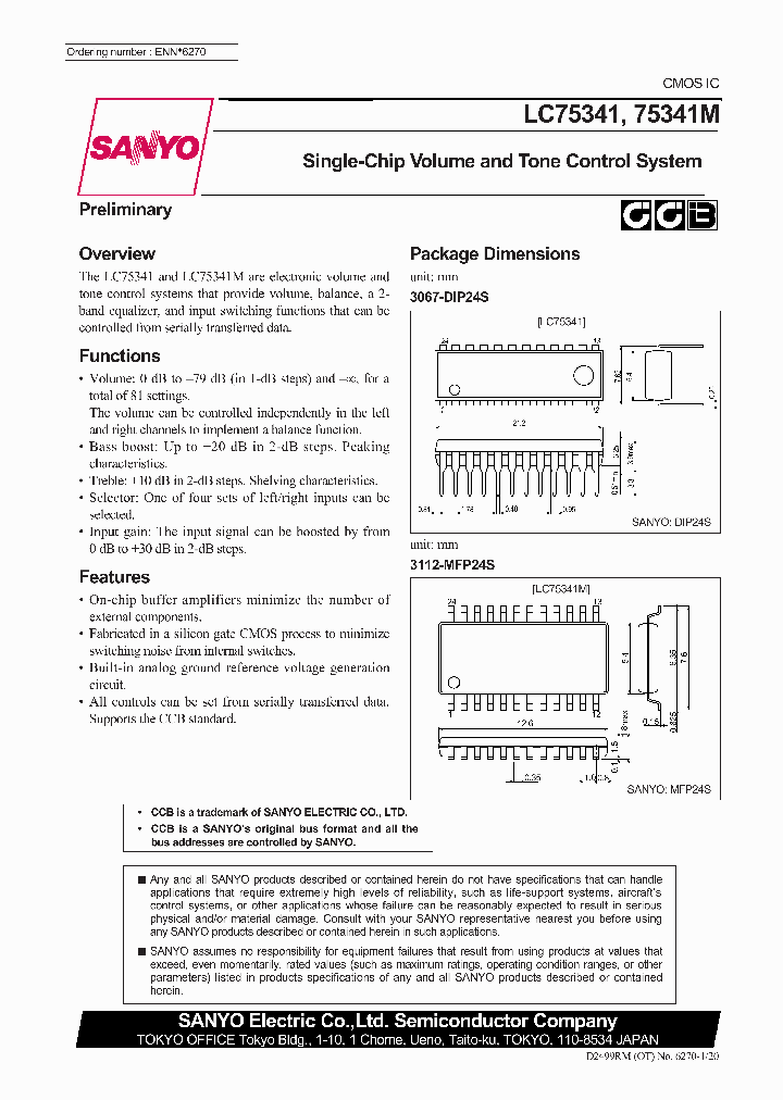 LC75341_27871.PDF Datasheet Download --- IC-ON-LINE