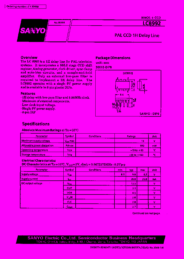 LC8992_120128.PDF Datasheet