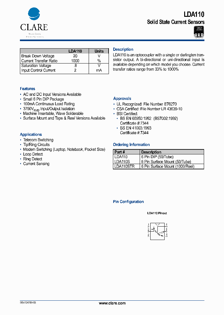 LDA110_40495.PDF Datasheet