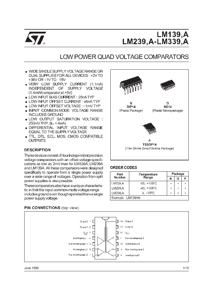 LM339P_3510.PDF Datasheet Download --- IC-ON-LINE