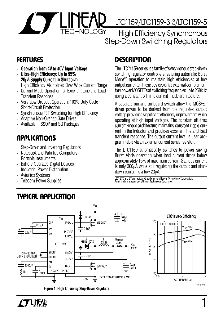 LTC1159_85122.PDF Datasheet