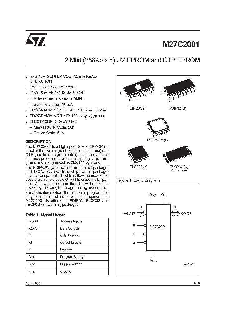 M27C2001_28751.PDF Datasheet