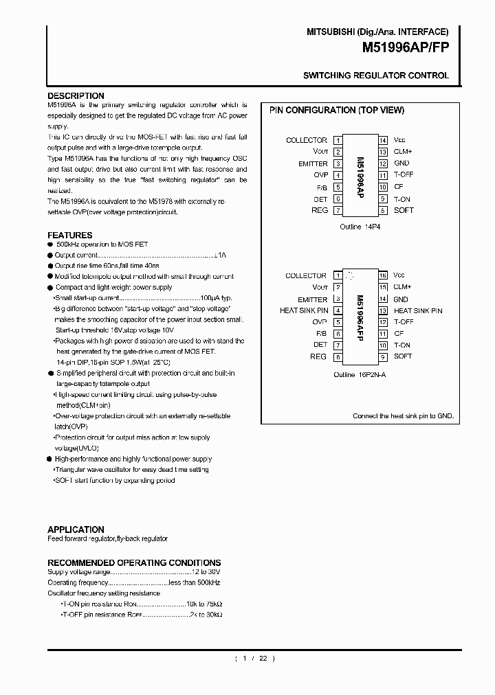 M51996AP_37412.PDF Datasheet