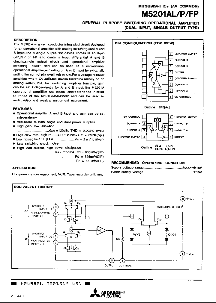 M5201AFP_107398.PDF Datasheet