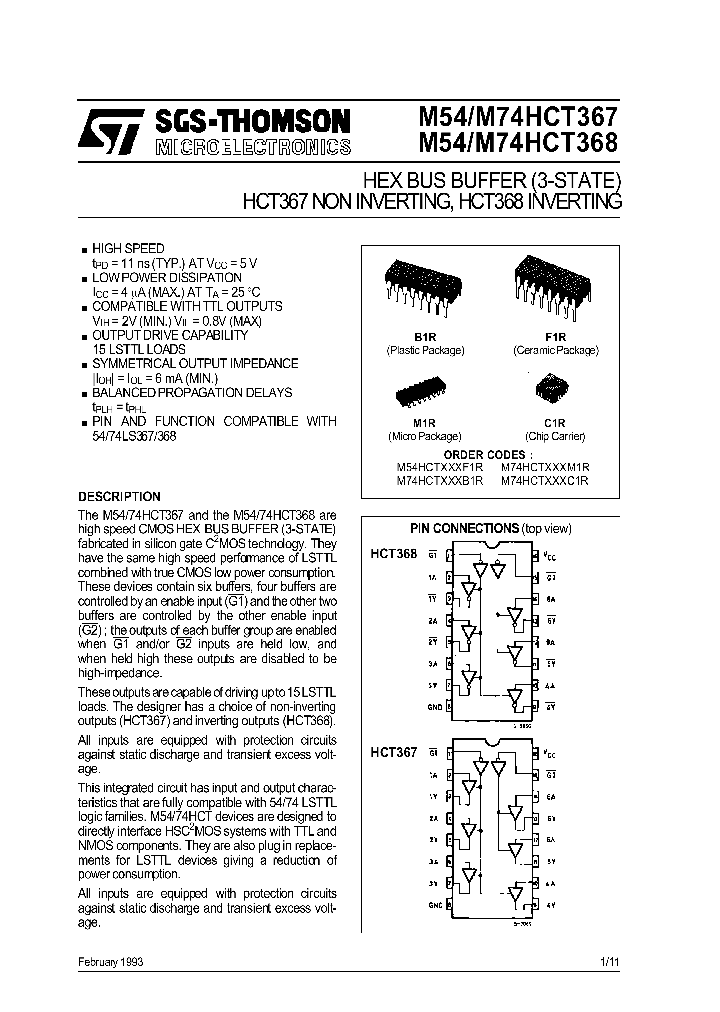 M74HCT367_19037.PDF Datasheet