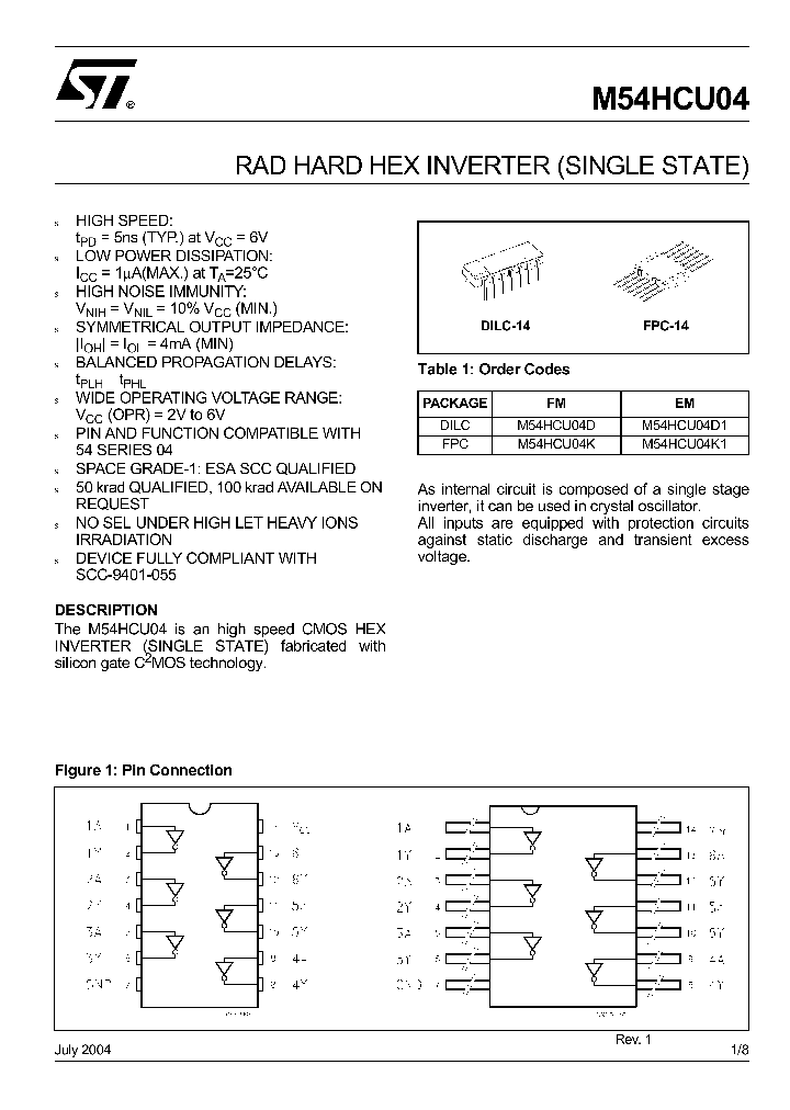 M74HCU04B1R_4380.PDF Datasheet