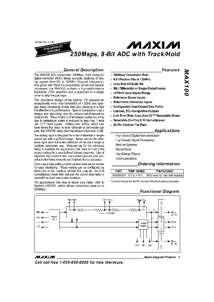 MAX100_2743.PDF Datasheet