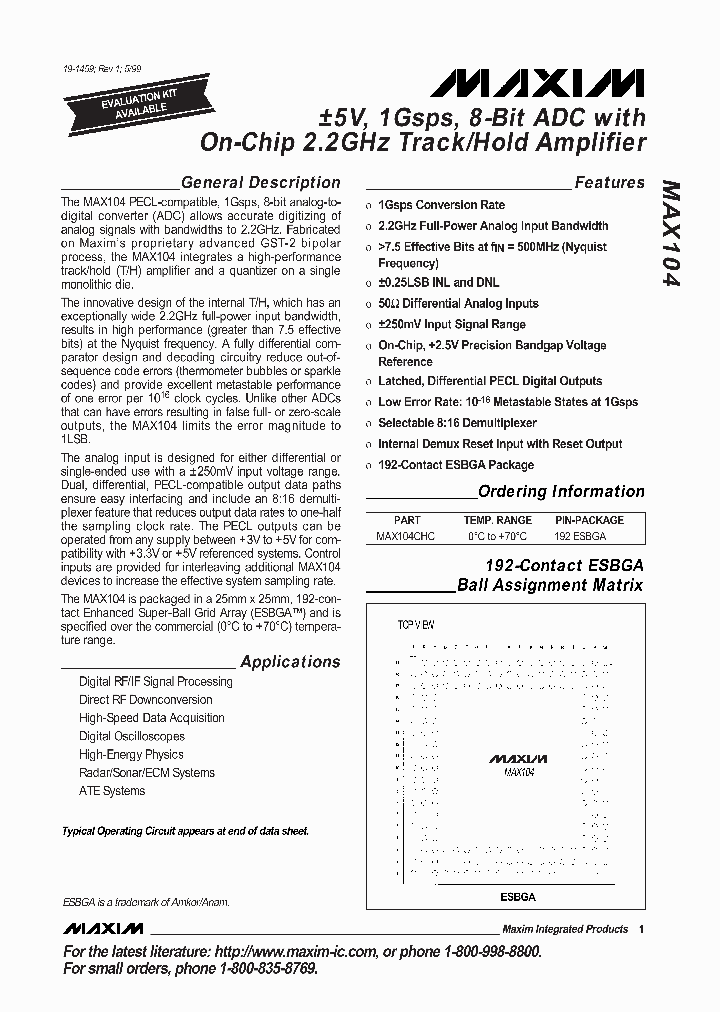 MAX104_2774.PDF Datasheet