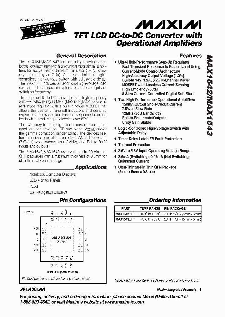 MAX1542_50499.PDF Datasheet