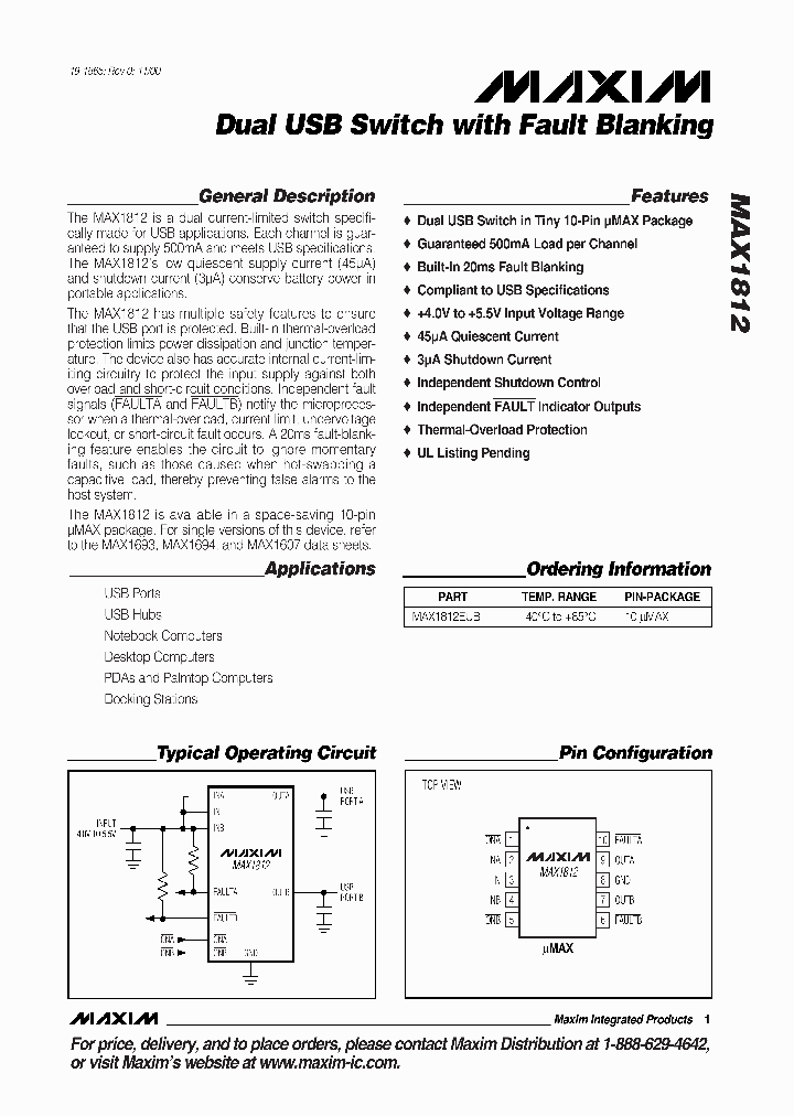 MAX1812_29600.PDF Datasheet