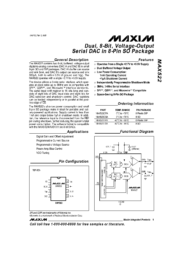 MAX522_30101.PDF Datasheet
