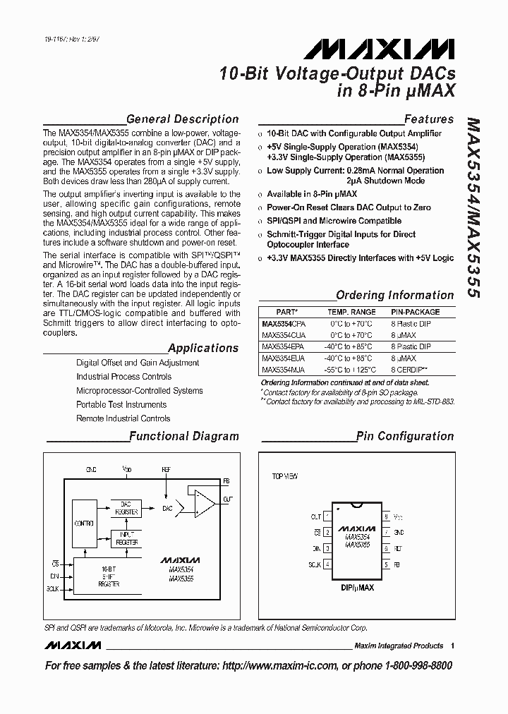 MAX5354_118933.PDF Datasheet