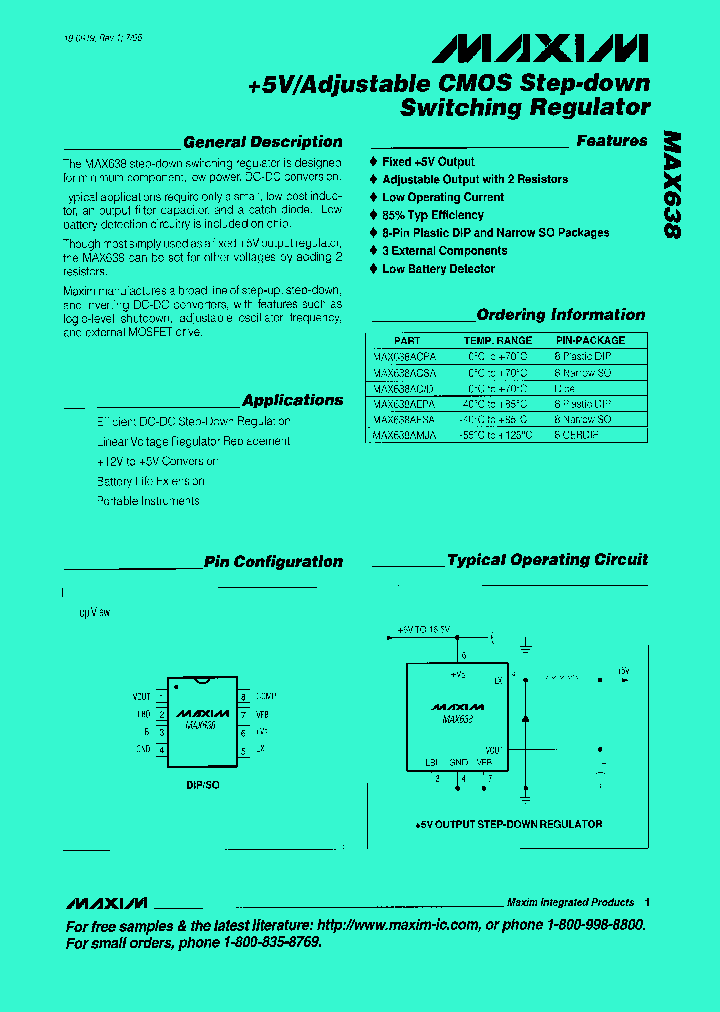 MAX638_15698.PDF Datasheet