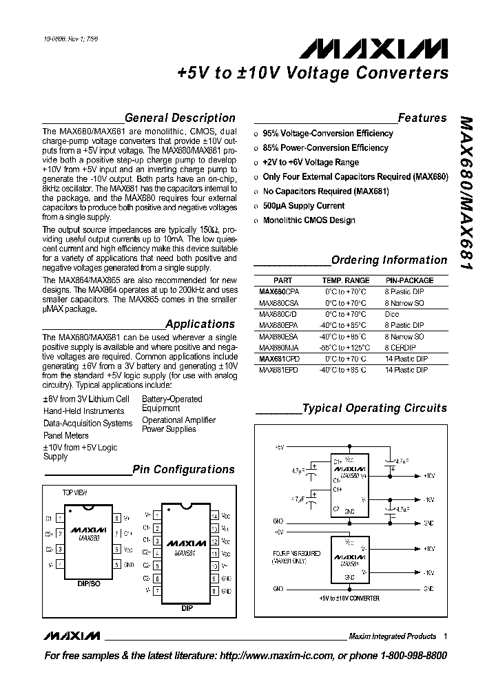 MAX680_1847.PDF Datasheet