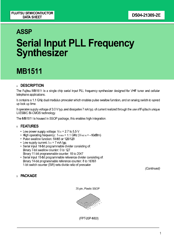 MB1511_157811.PDF Datasheet