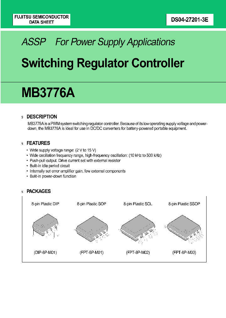 MB3776_137437.PDF Datasheet Download --- IC-ON-LINE