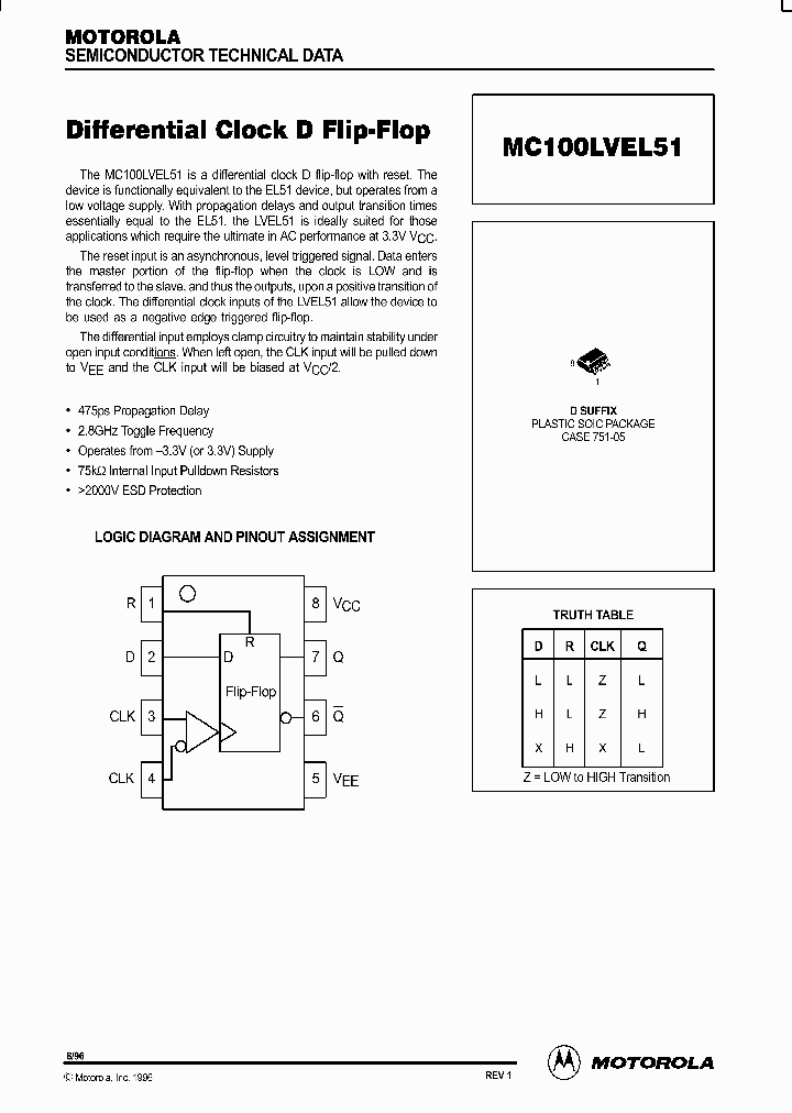 MC100LVEL51_84934.PDF Datasheet