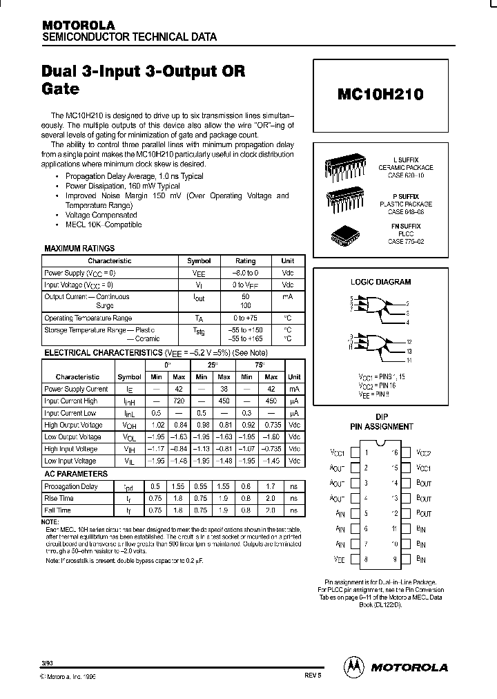 MC10H210_30616.PDF Datasheet