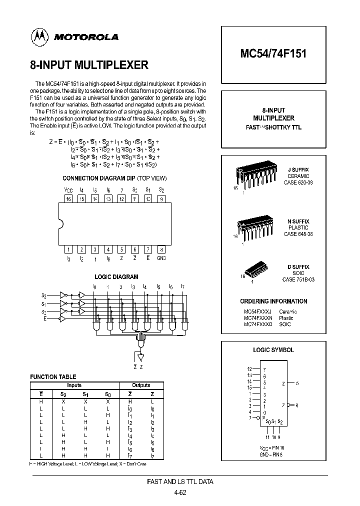 MC74F151D_96258.PDF Datasheet