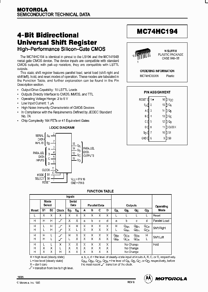 MC74HC194N_194384.PDF Datasheet