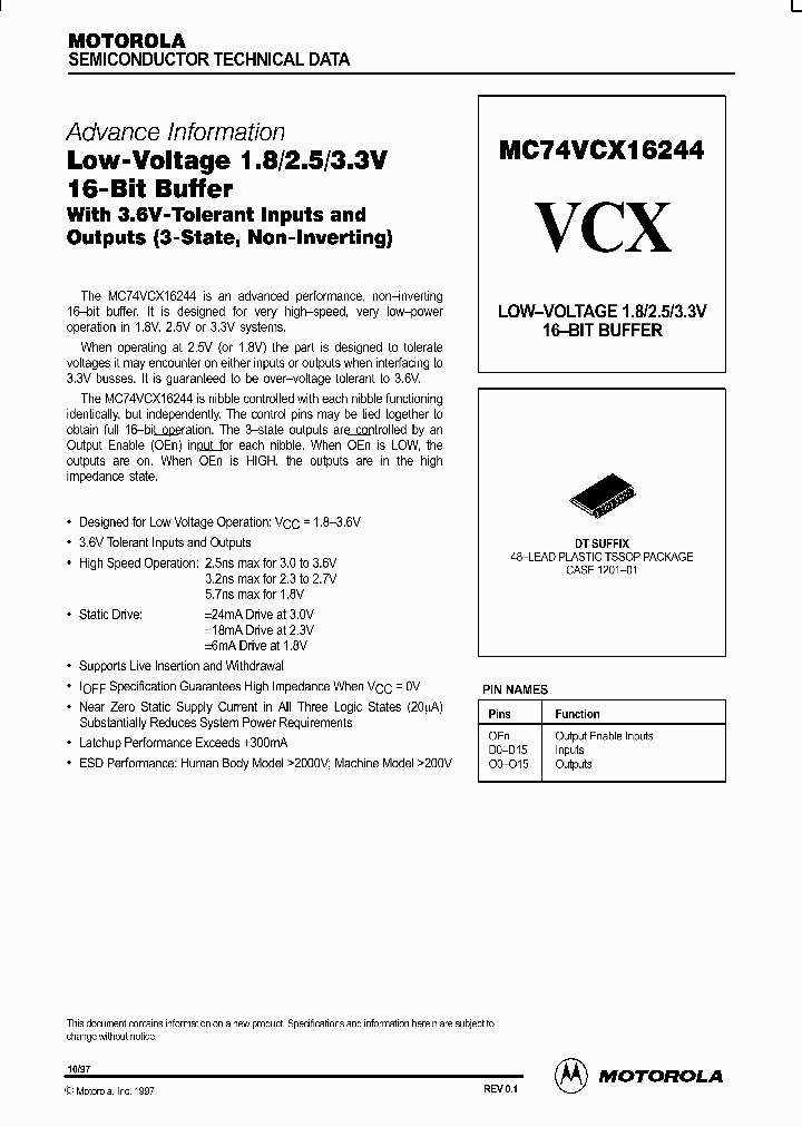 MC74VCX16244_169755.PDF Datasheet