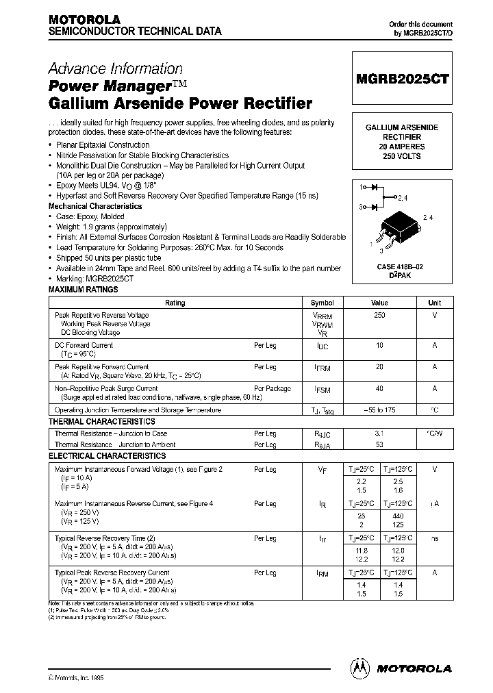 MGRB2025CT_162203.PDF Datasheet Download --- IC-ON-LINE