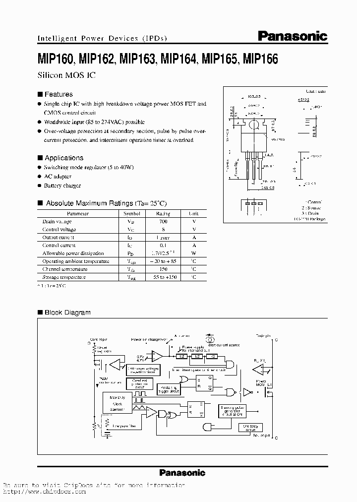 MIP160_11733.PDF Datasheet