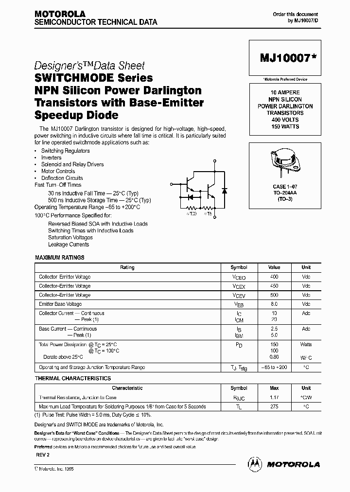 MJ10007_120896.PDF Datasheet