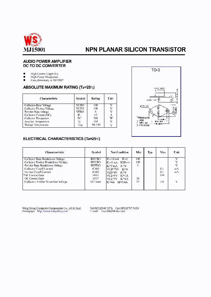 MJ1500_99477.PDF Datasheet