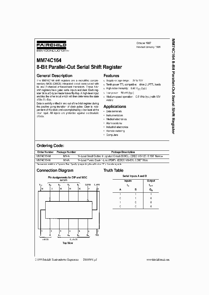 MM74C164_136647.PDF Datasheet