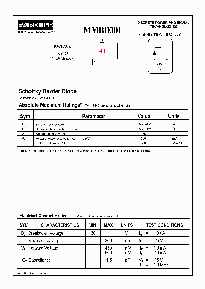 MMBD301_107273.PDF Datasheet