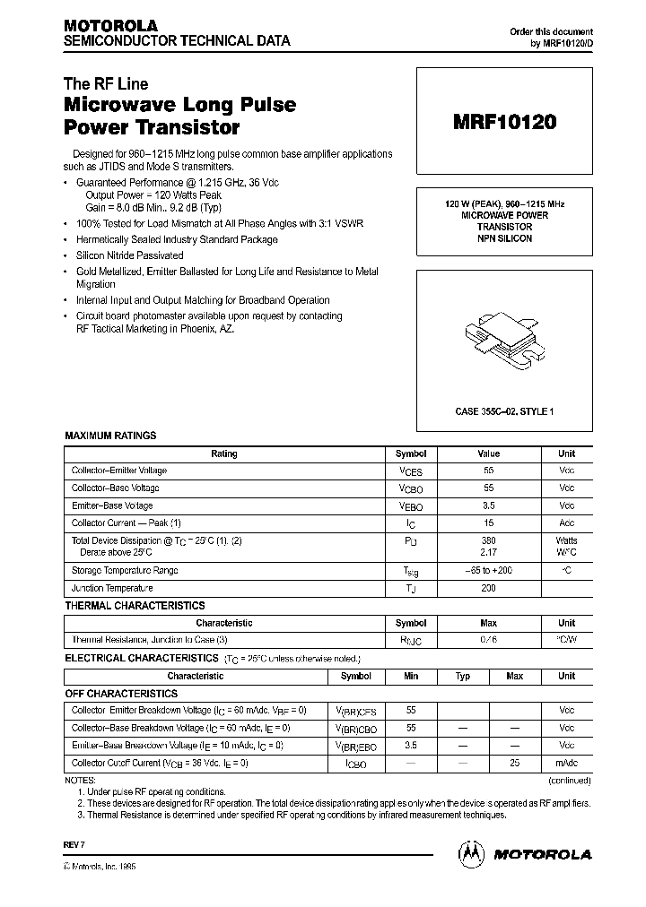 MRF10120_41781.PDF Datasheet