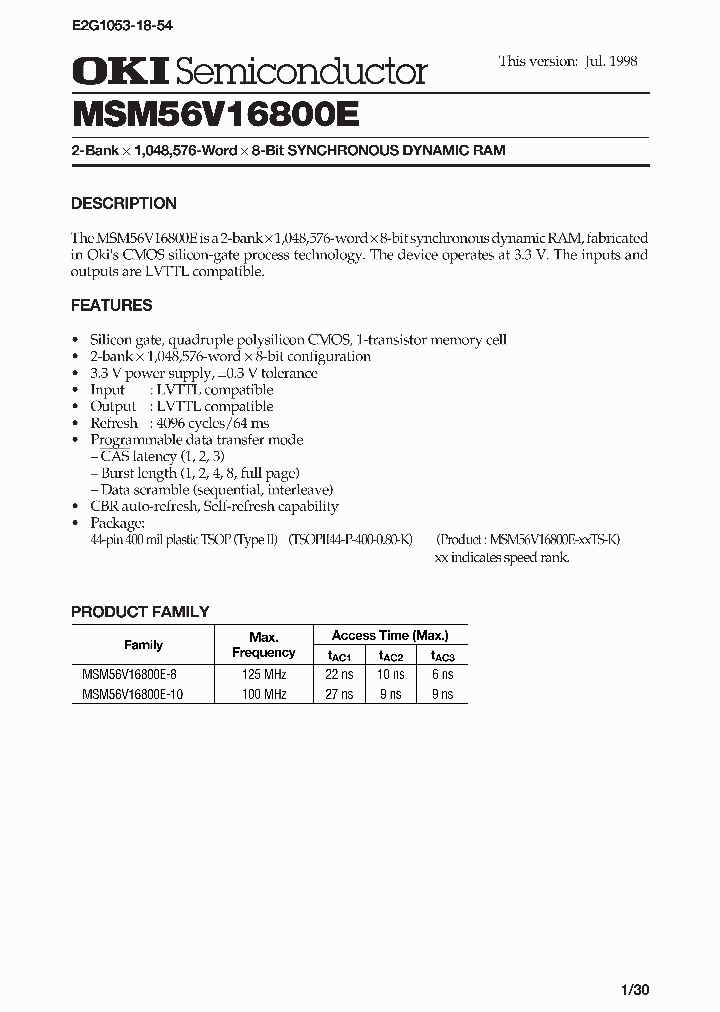 MSM56V16800E_149926.PDF Datasheet