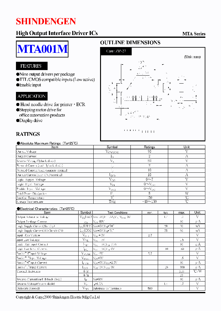 MTA001M_72564.PDF Datasheet