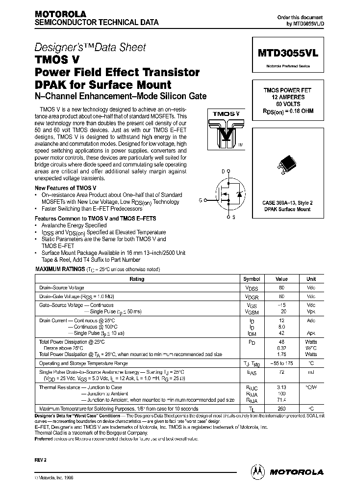 MTD3055VL_70710.PDF Datasheet