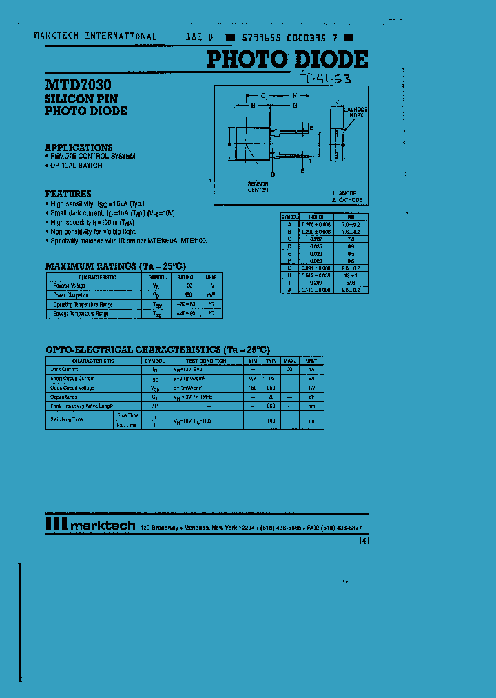 MTD7030_70088.PDF Datasheet