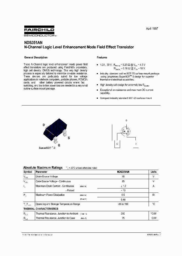 NDS351AN_185504.PDF Datasheet