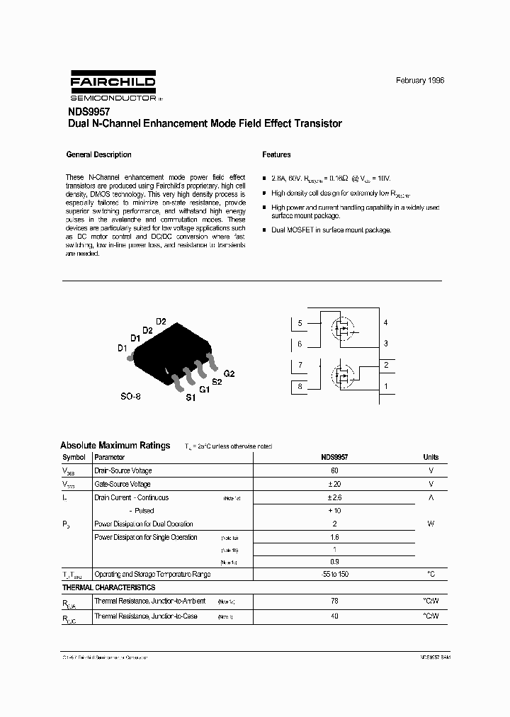 NDS9957_137816.PDF Datasheet