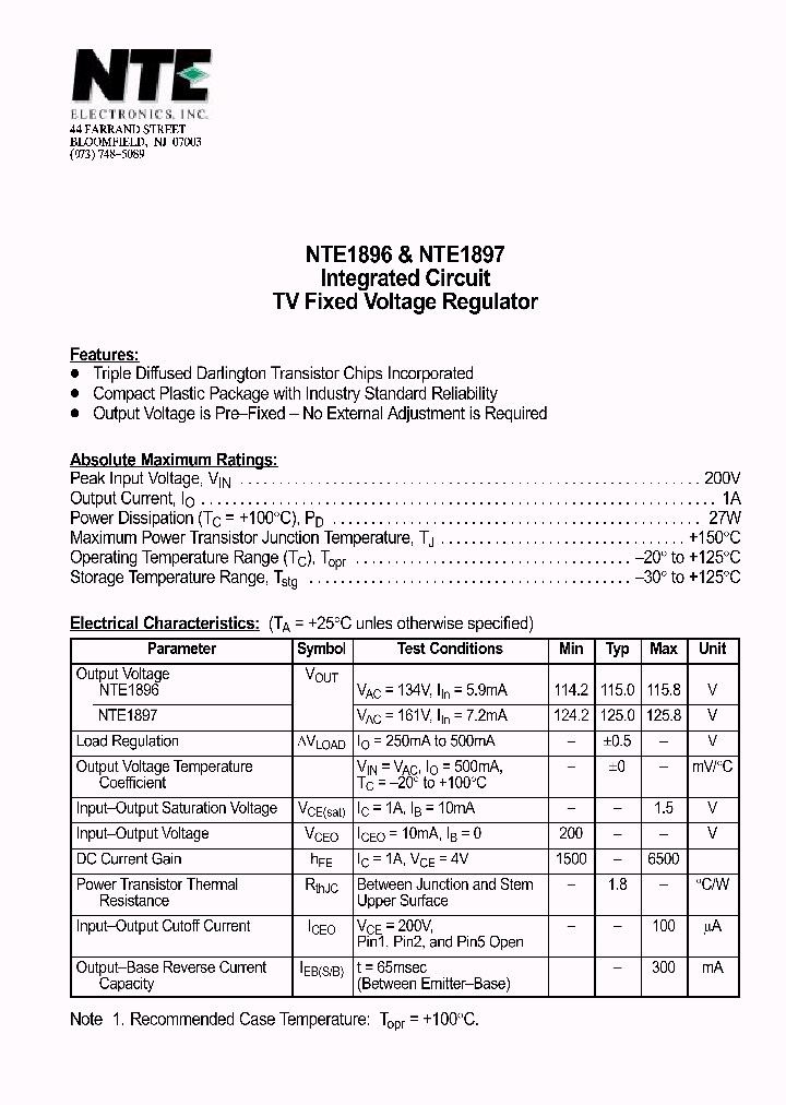 NTE1896_177701.PDF Datasheet