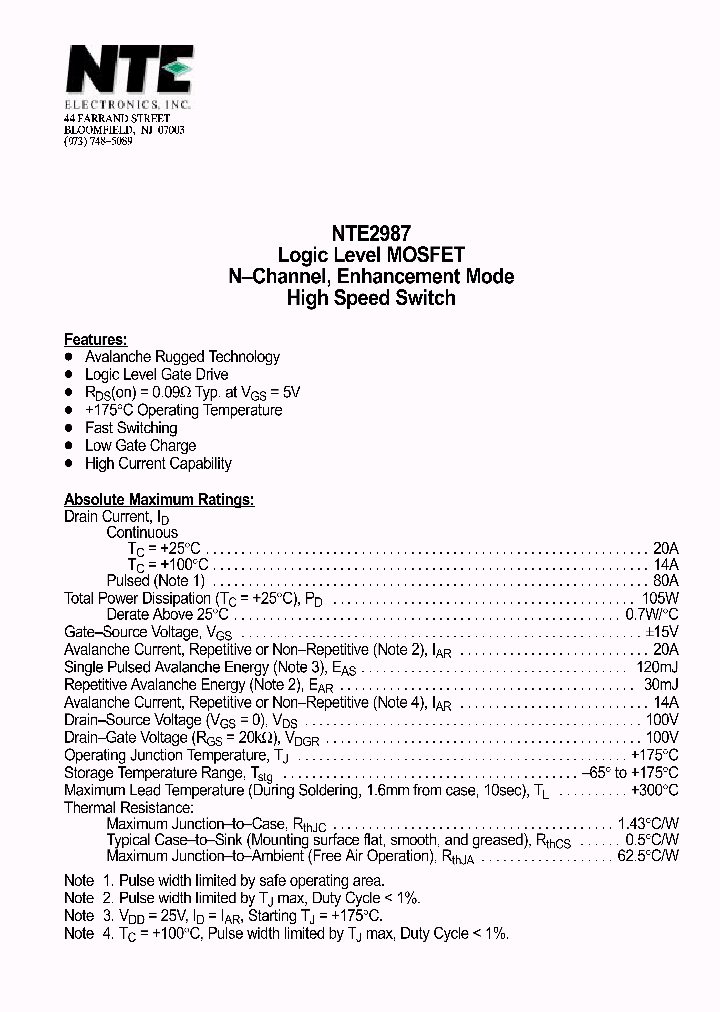 NTE2987_69899.PDF Datasheet