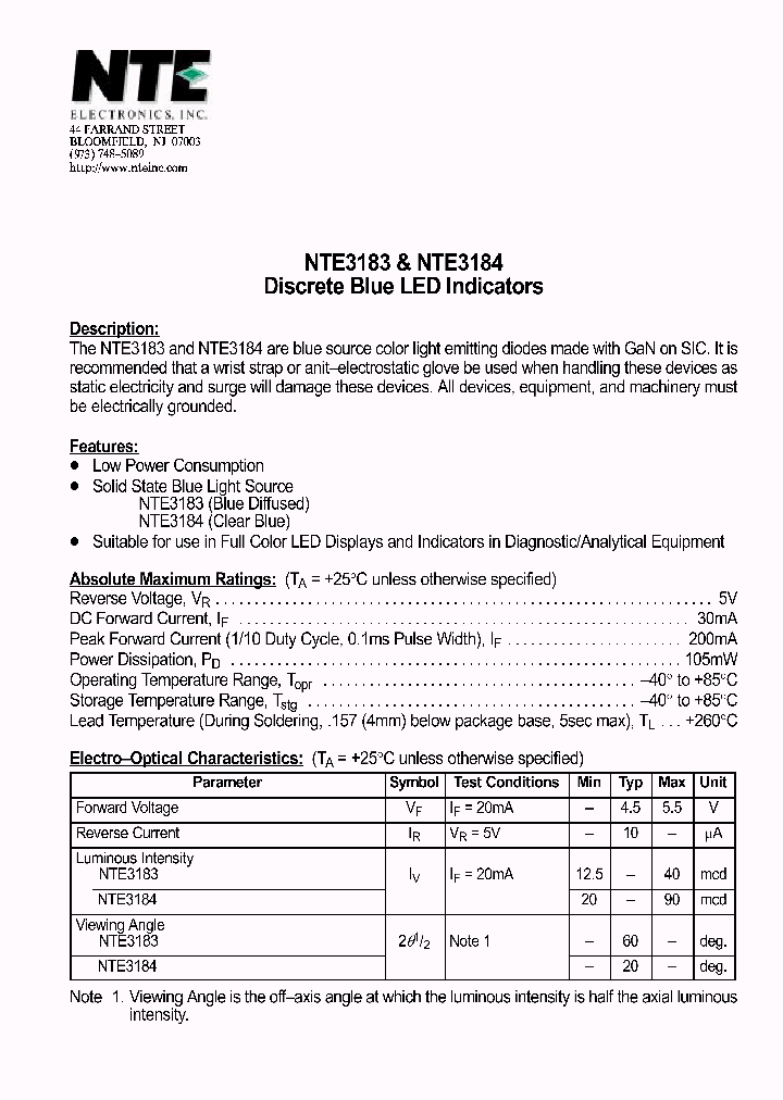 NTE3183_69931.PDF Datasheet