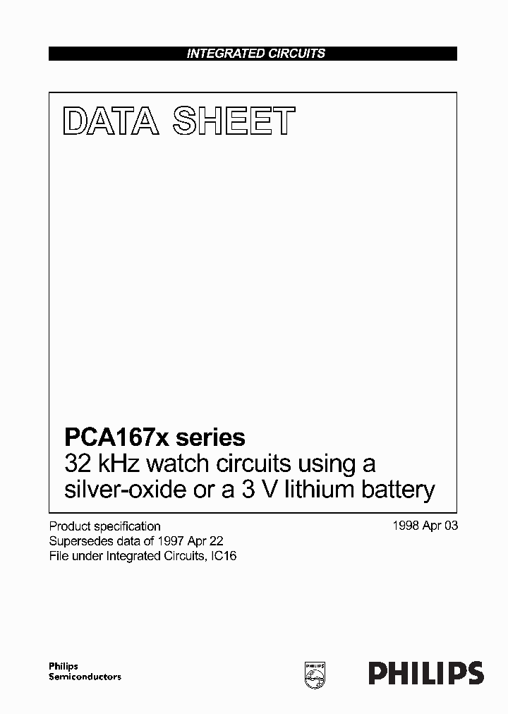 PCA1673_38404.PDF Datasheet
