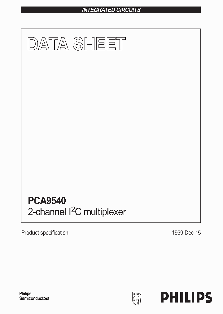 PCA9540_88751.PDF Datasheet