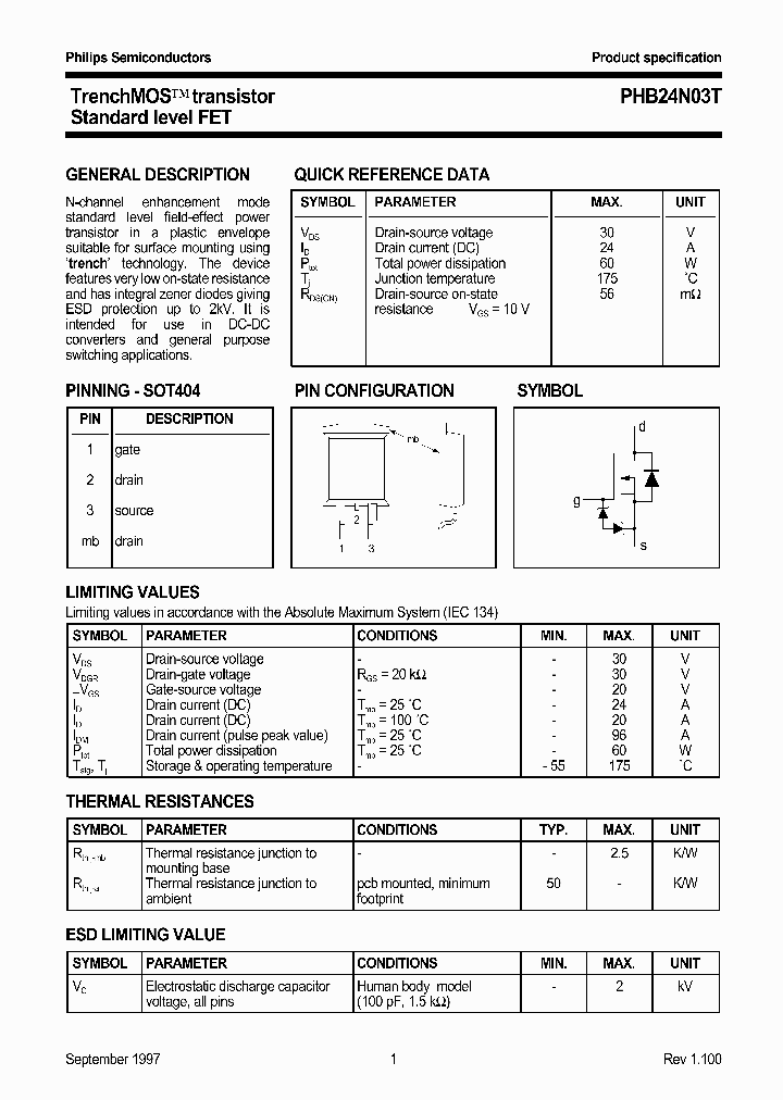 PHB24N03T_192130.PDF Datasheet