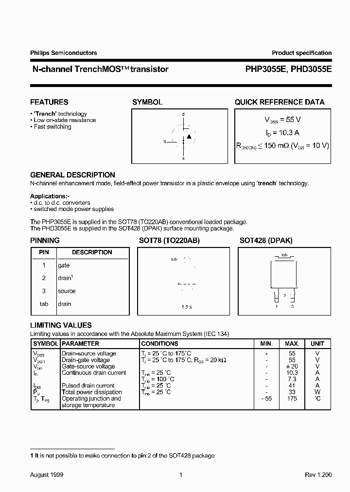 PHP3055_161686.PDF Datasheet