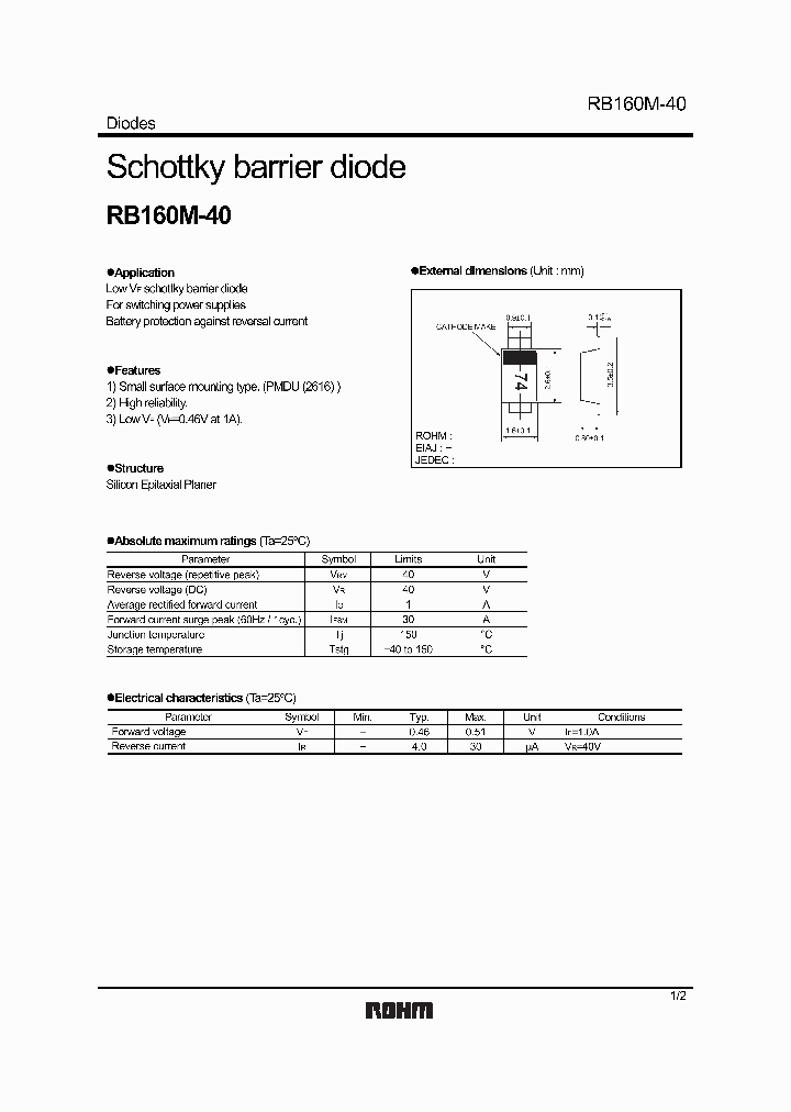 RB160M-40_131339.PDF Datasheet